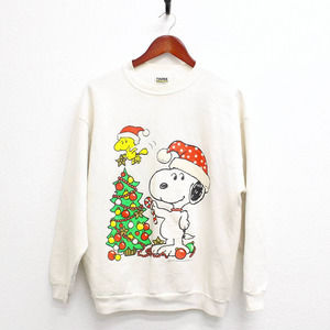 Vintage Snoopy Santa Claus Sweatshirt Large